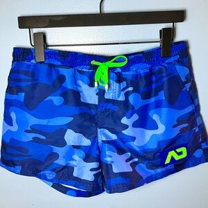 ADDICTED Men’s Camouflage Swimwear Short in Navy Blue Size 34 LARGE